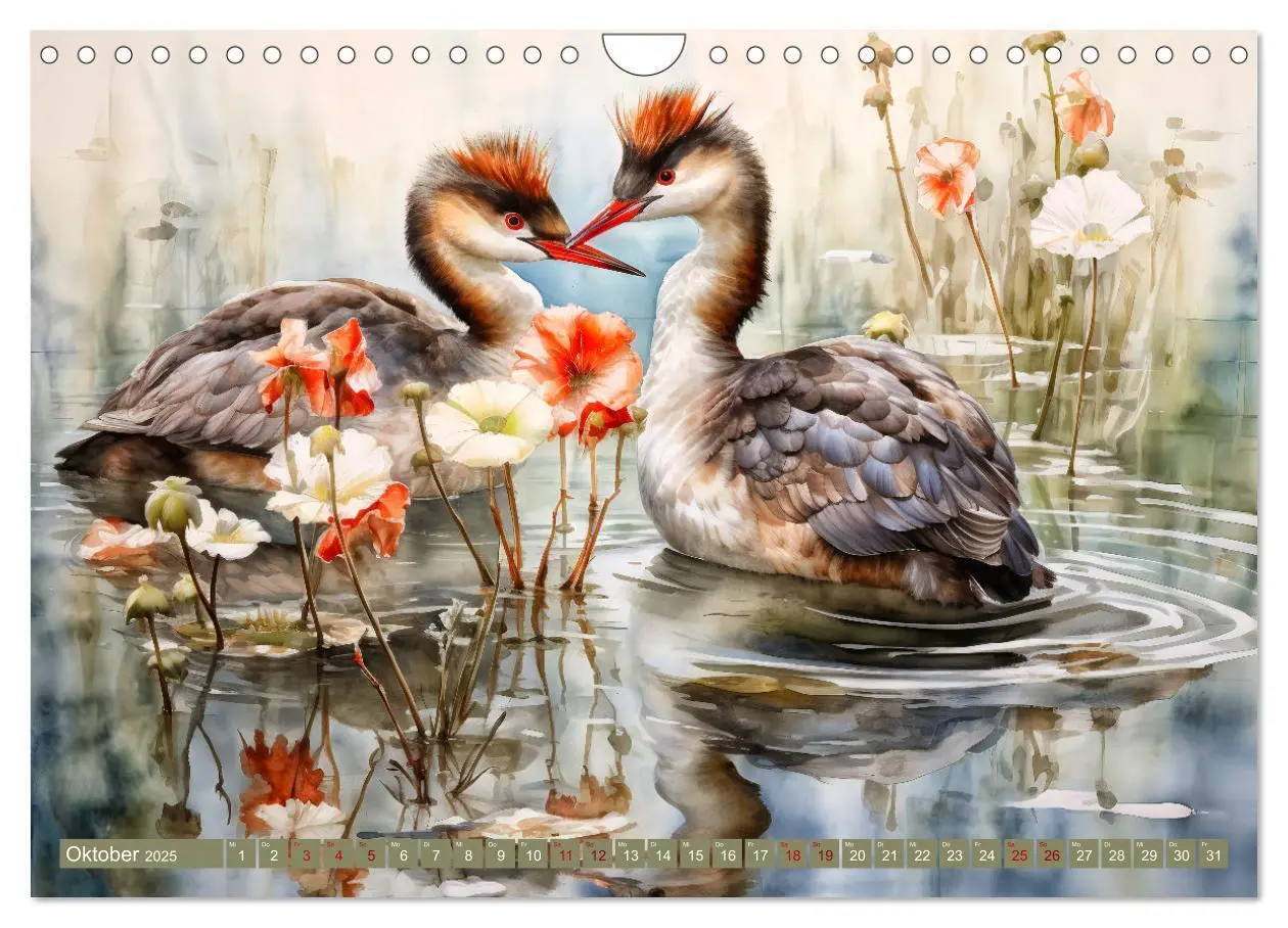 Bild: 9783383855788 | Buntes Treiben am Wasser - Fantasie Aquarelle der Tiere am Gewässer...
