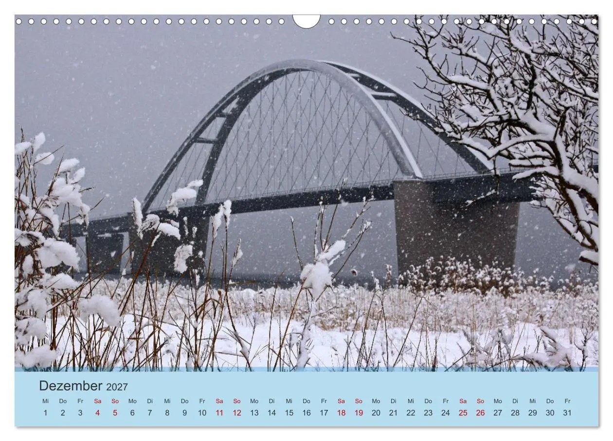 Bild: 9783569525788 | Fehmarnsund Brücke (Wandkalender 2027 DIN A3 quer), CALVENDO...