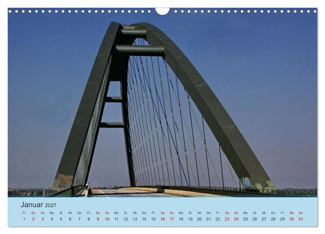 Bild: 9783569525788 | Fehmarnsund Brücke (Wandkalender 2027 DIN A3 quer), CALVENDO...