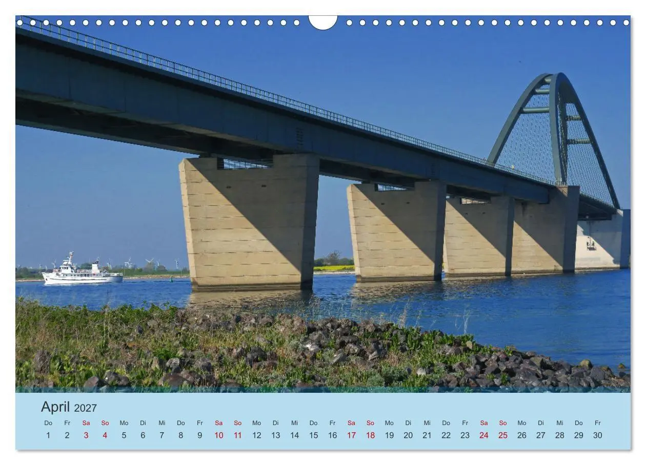 Bild: 9783569525788 | Fehmarnsund Brücke (Wandkalender 2027 DIN A3 quer), CALVENDO...