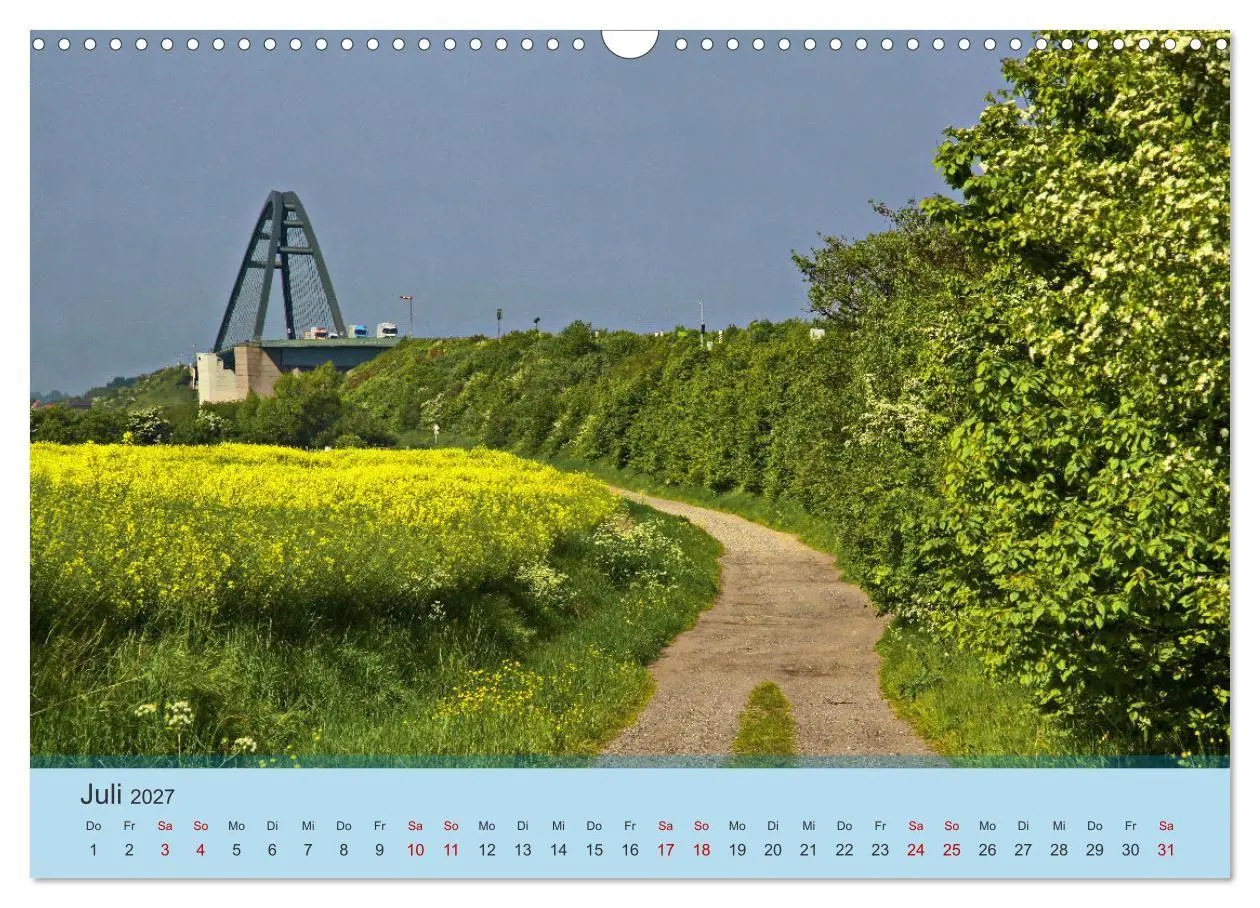 Bild: 9783569525788 | Fehmarnsund Brücke (Wandkalender 2027 DIN A3 quer), CALVENDO...