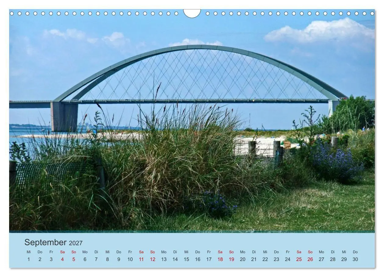 Bild: 9783569525788 | Fehmarnsund Brücke (Wandkalender 2027 DIN A3 quer), CALVENDO...
