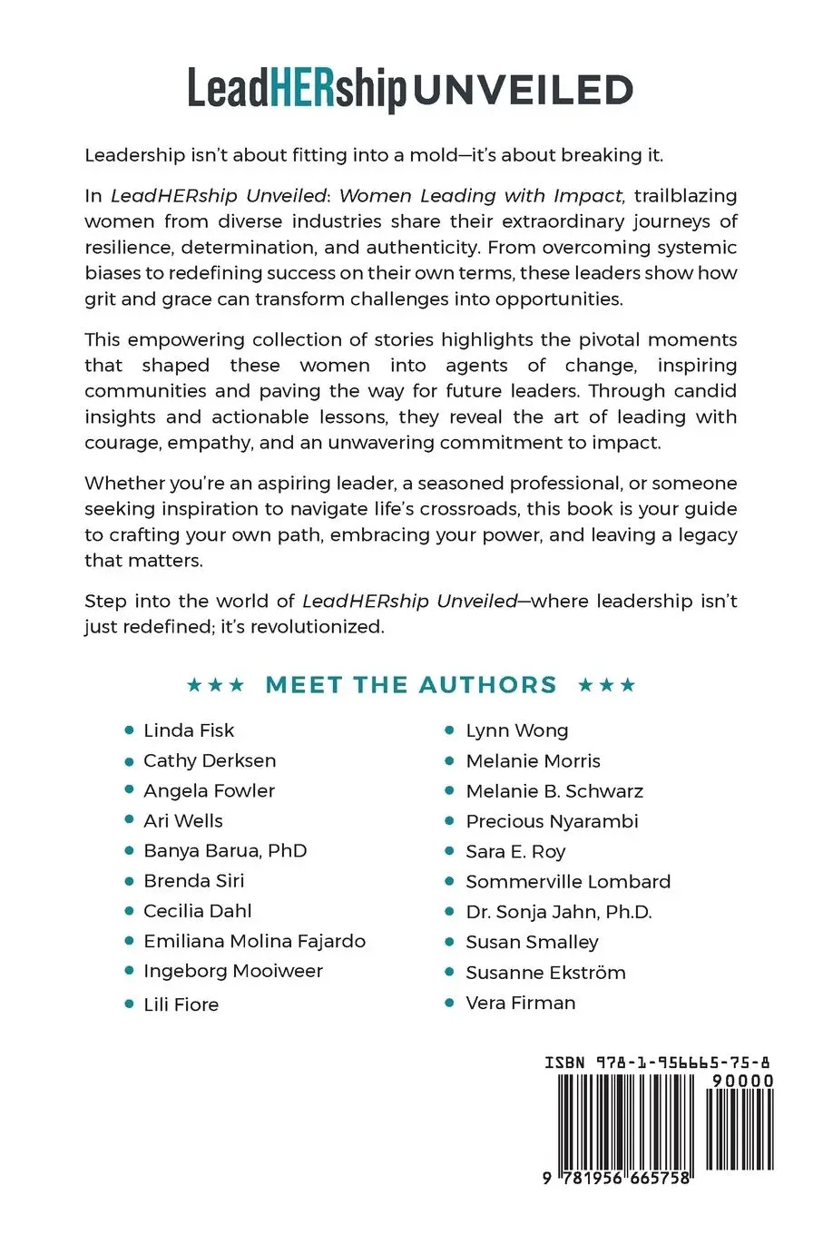Rückseite: 9798349305788 | LeadHERship Unveiled | Women Leading With Impact | Derksen (u. a.)