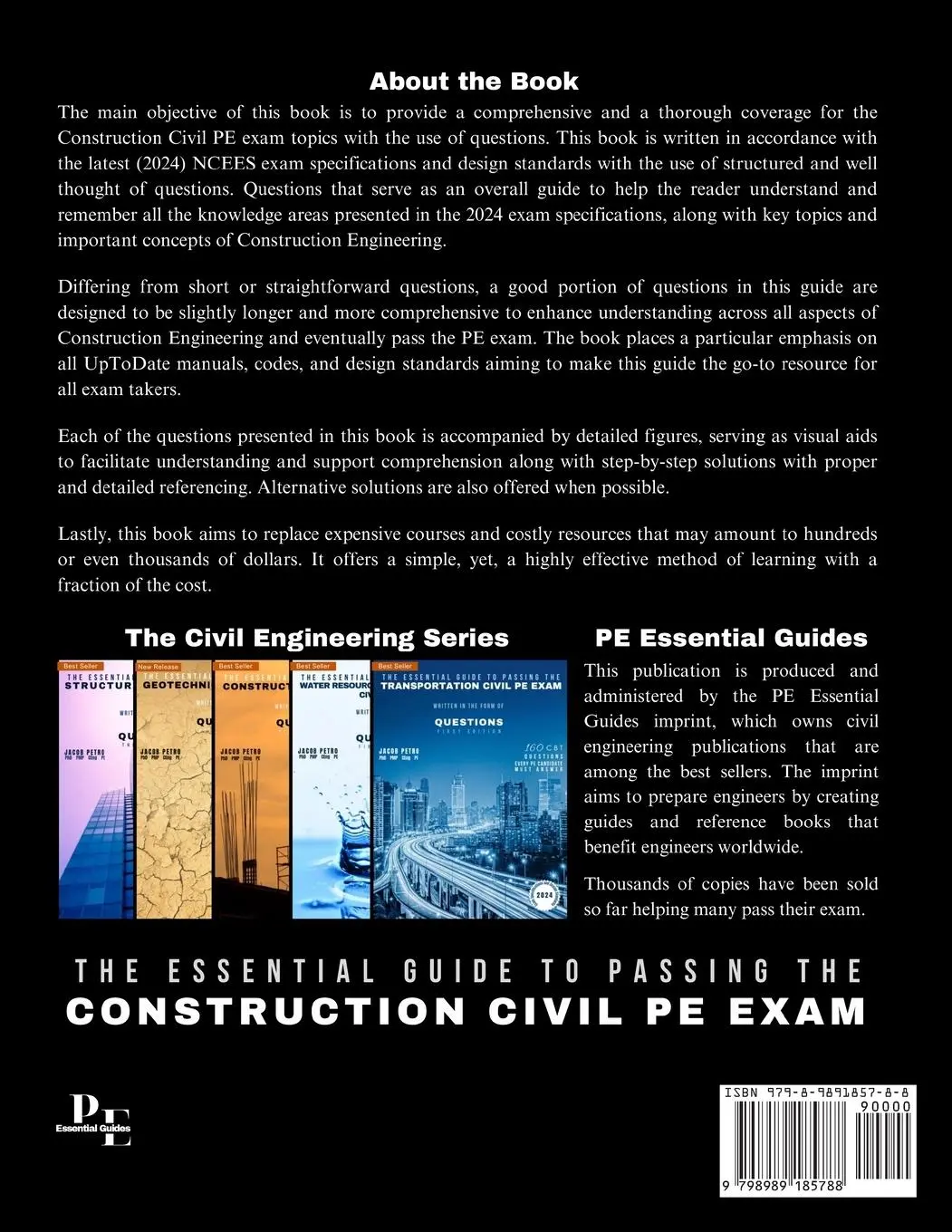 Rückseite: 9798989185788 | The Essential Guide to Passing the Construction Civil PE Exam...