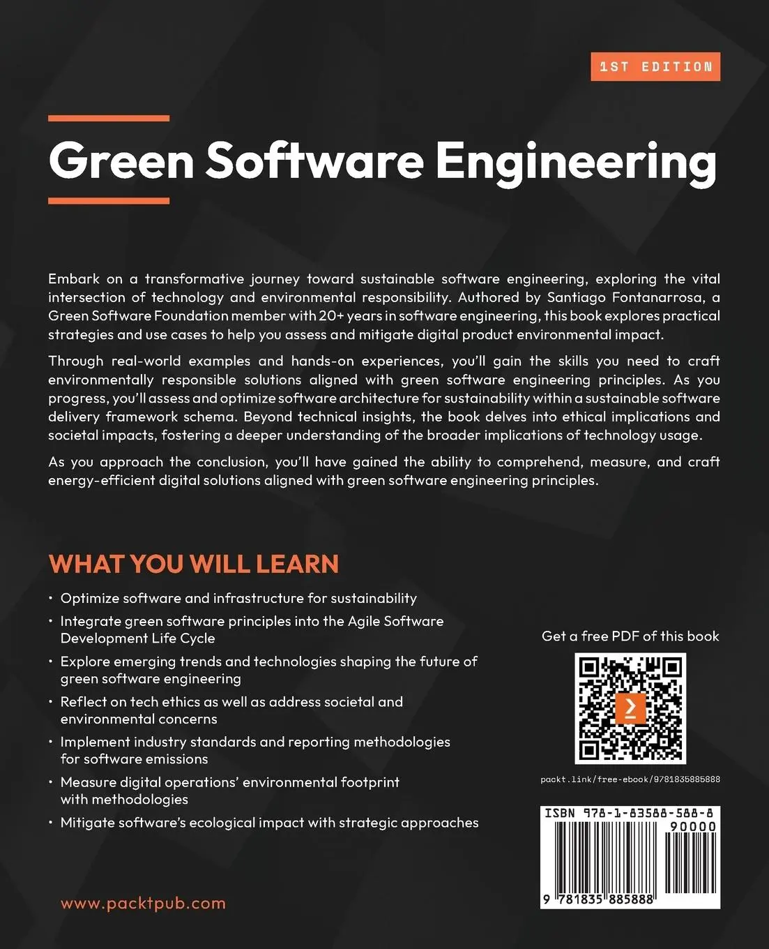 Rückseite: 9781835885888 | Green Software Engineering | Santiago Fontanarrosa | Taschenbuch