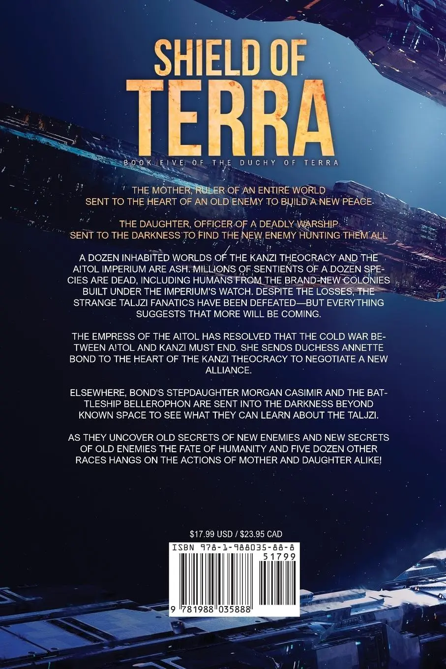 Rückseite: 9781988035888 | Shield of Terra | Glynn Stewart | Taschenbuch | Englisch | 2019