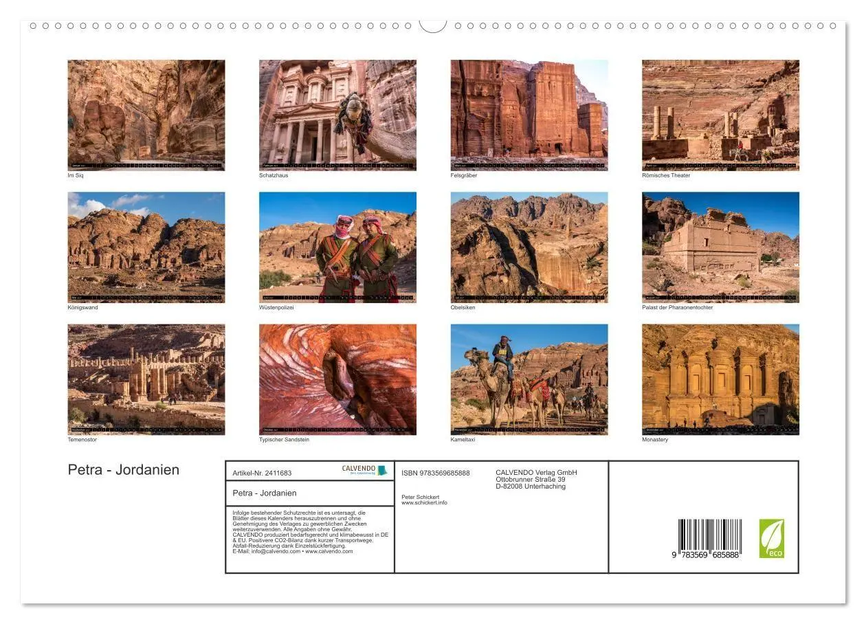 Bild: 9783569685888 | Petra - Jordanien (hochwertiger Premium Wandkalender 2027 DIN A2...