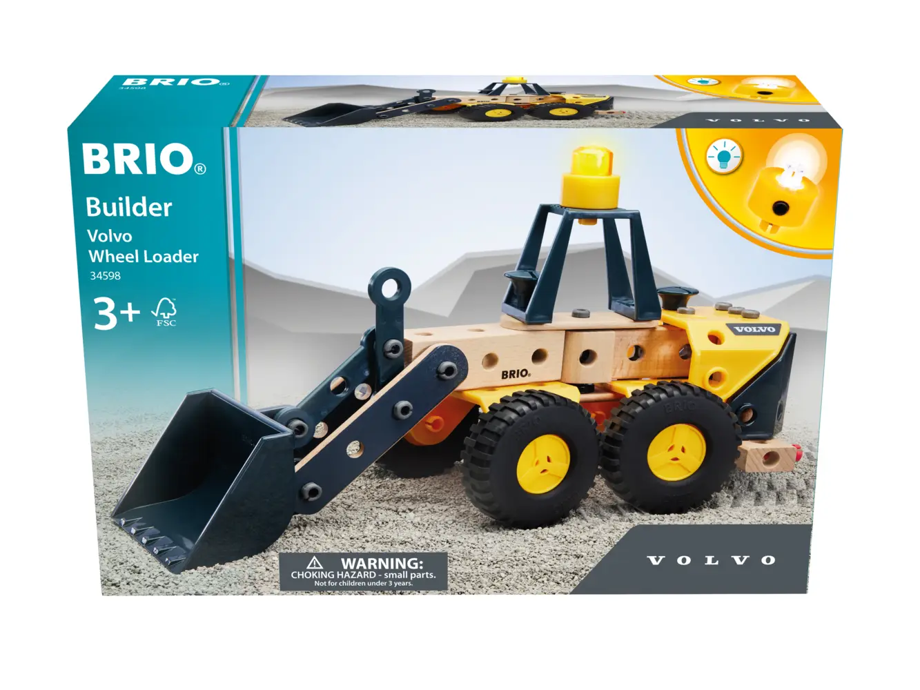 Cover: 7312350345988 | BRIO Builder Volvo Frontlader | Spielzeug | Spiel | 63459800 | Deutsch