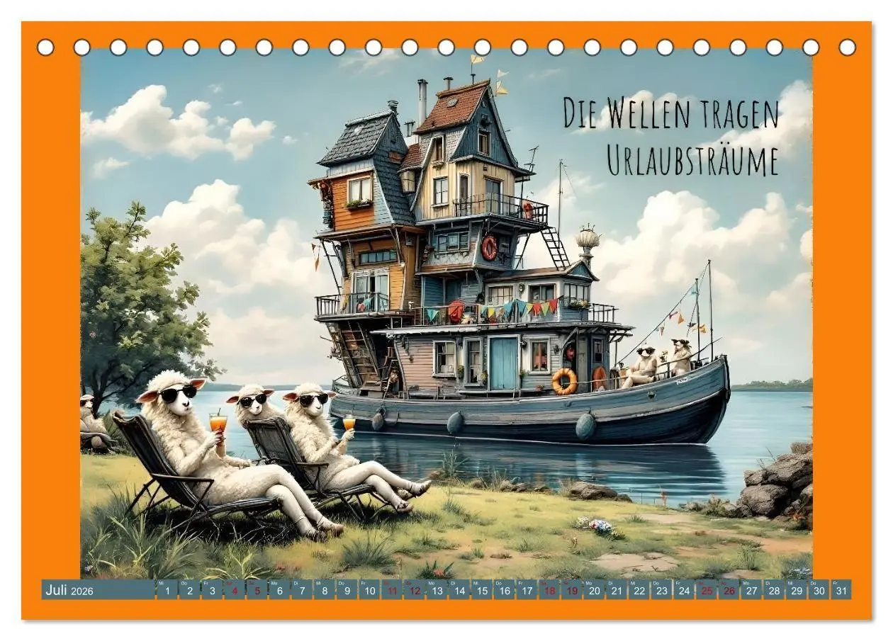 Bild: 9783516655988 | Meergeflunkert (Tischkalender 2026 DIN A5 quer), CALVENDO...