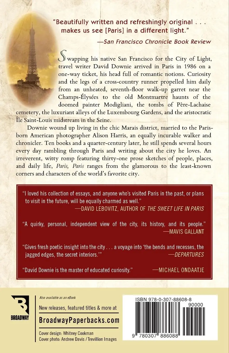 Rückseite: 9780307886088 | Paris, Paris | Journey into the City of Light | David Downie | Buch