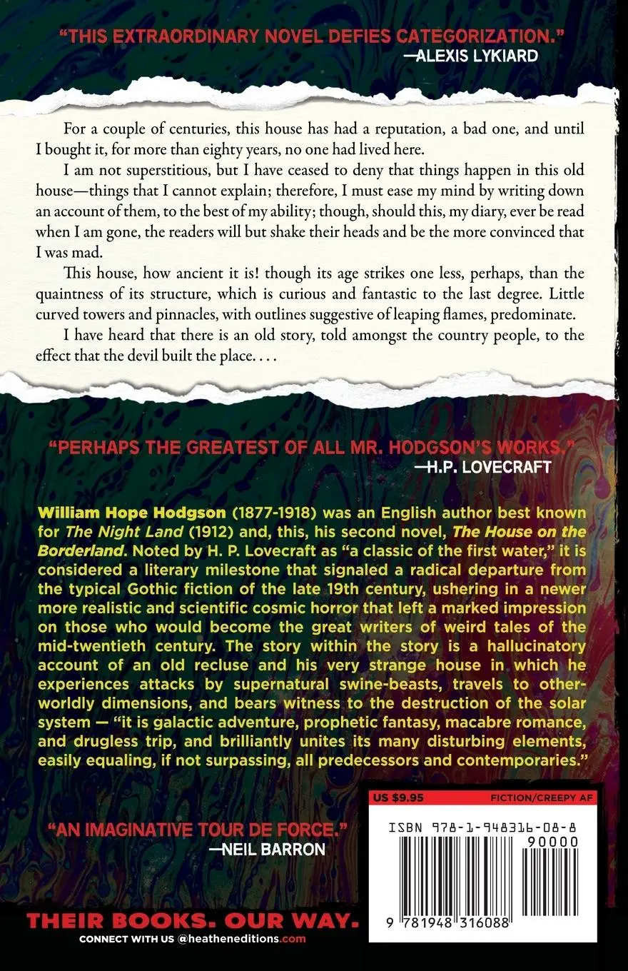 Rückseite: 9781948316088 | The House on the Borderland (Heathen Edition) | William Hope Hodgson
