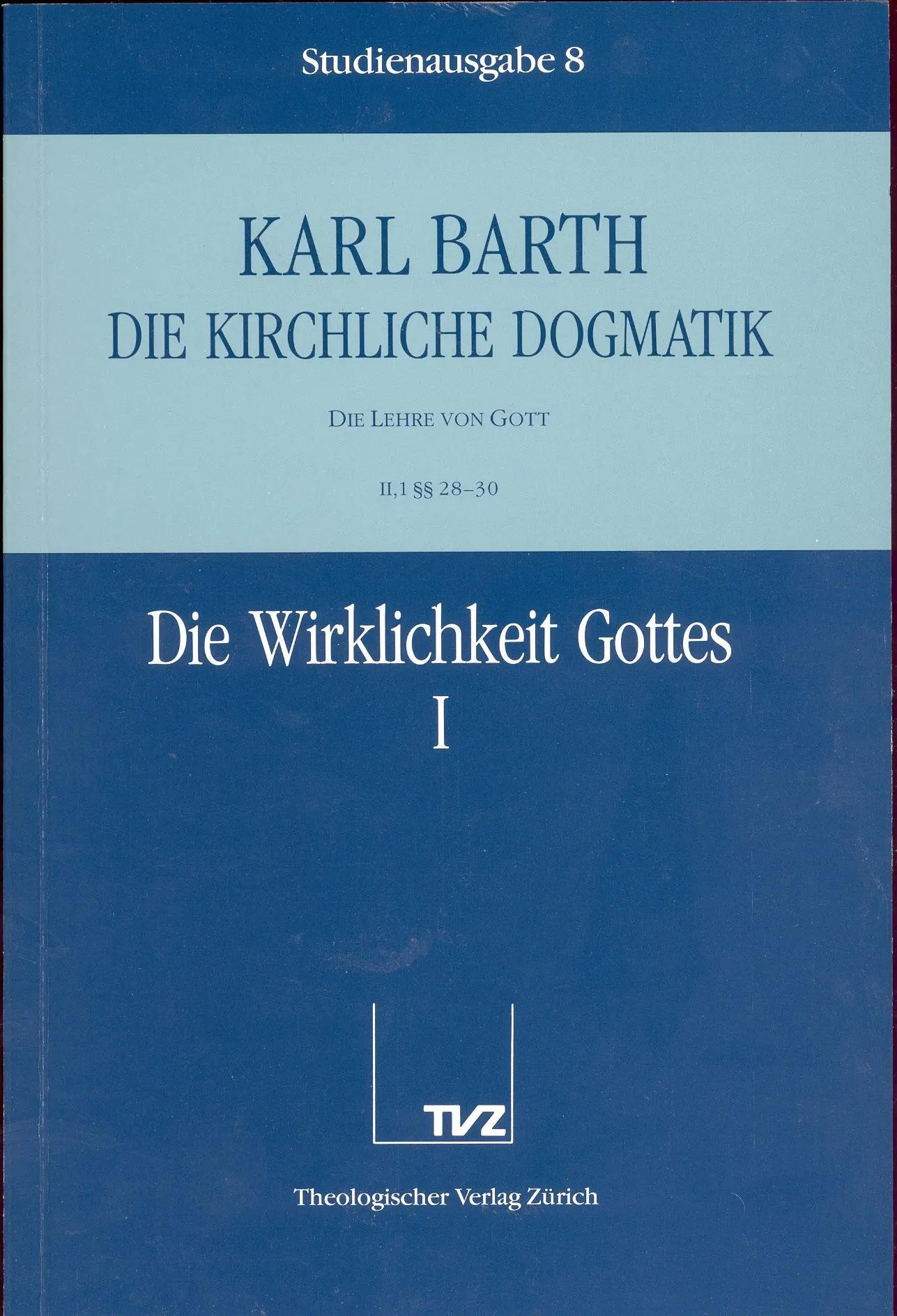 Cover: 9783290116088 | Die Wirklichkeit Gottes. Tl.1 | Karl Barth | Taschenbuch | Deutsch