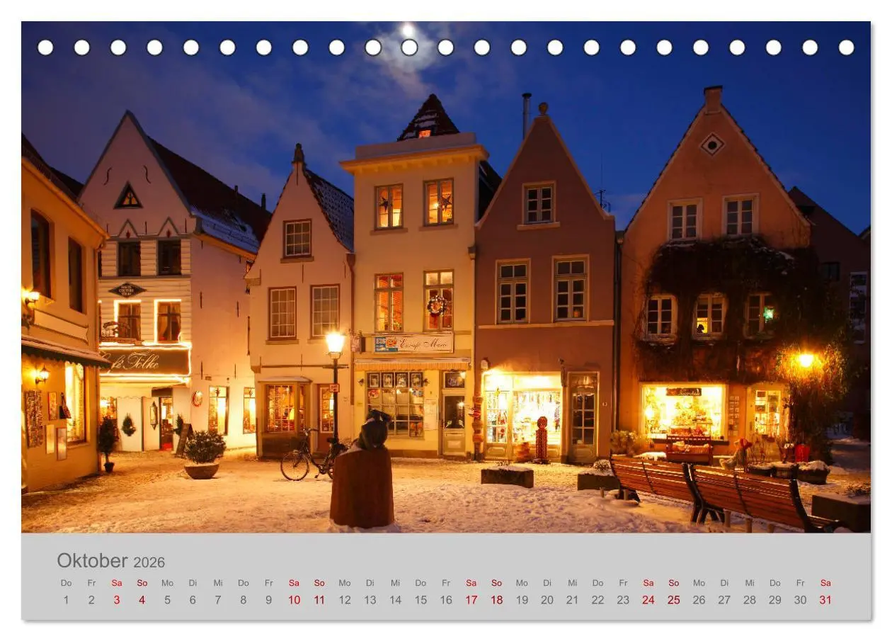 Bild: 9783457766088 | Hansestadt Bremen (Tischkalender 2026 DIN A5 quer), CALVENDO...