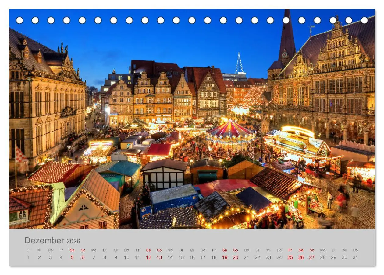 Bild: 9783457766088 | Hansestadt Bremen (Tischkalender 2026 DIN A5 quer), CALVENDO...