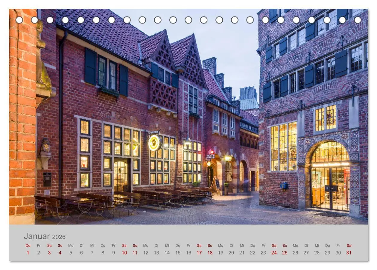 Bild: 9783457766088 | Hansestadt Bremen (Tischkalender 2026 DIN A5 quer), CALVENDO...