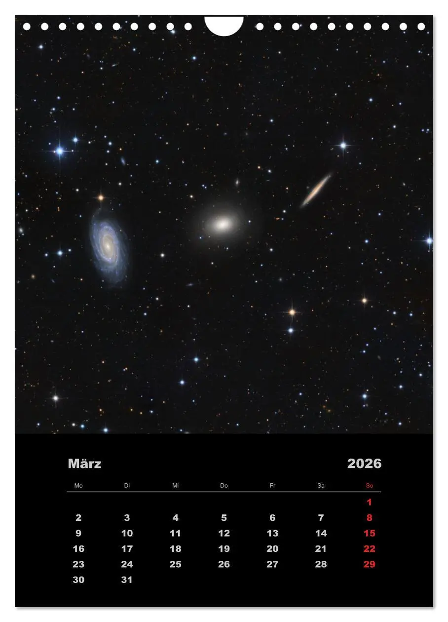 Bild: 9783516476088 | Astronomie 2026 (Wandkalender 2026 DIN A4 hoch), CALVENDO...