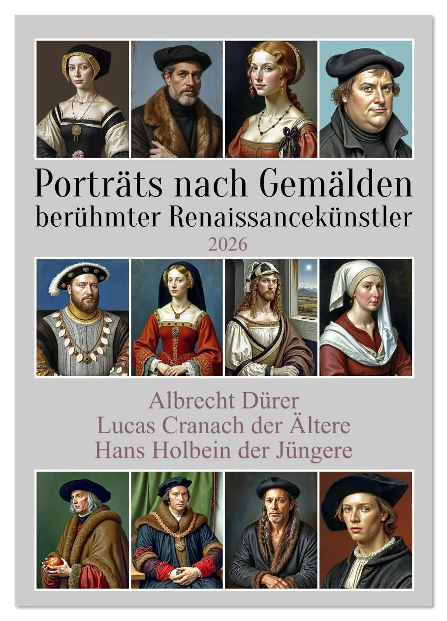Cover: 9783516616088 | Porträts nach Gemälden berühmter Renaissancekünstler (Wandkalender...