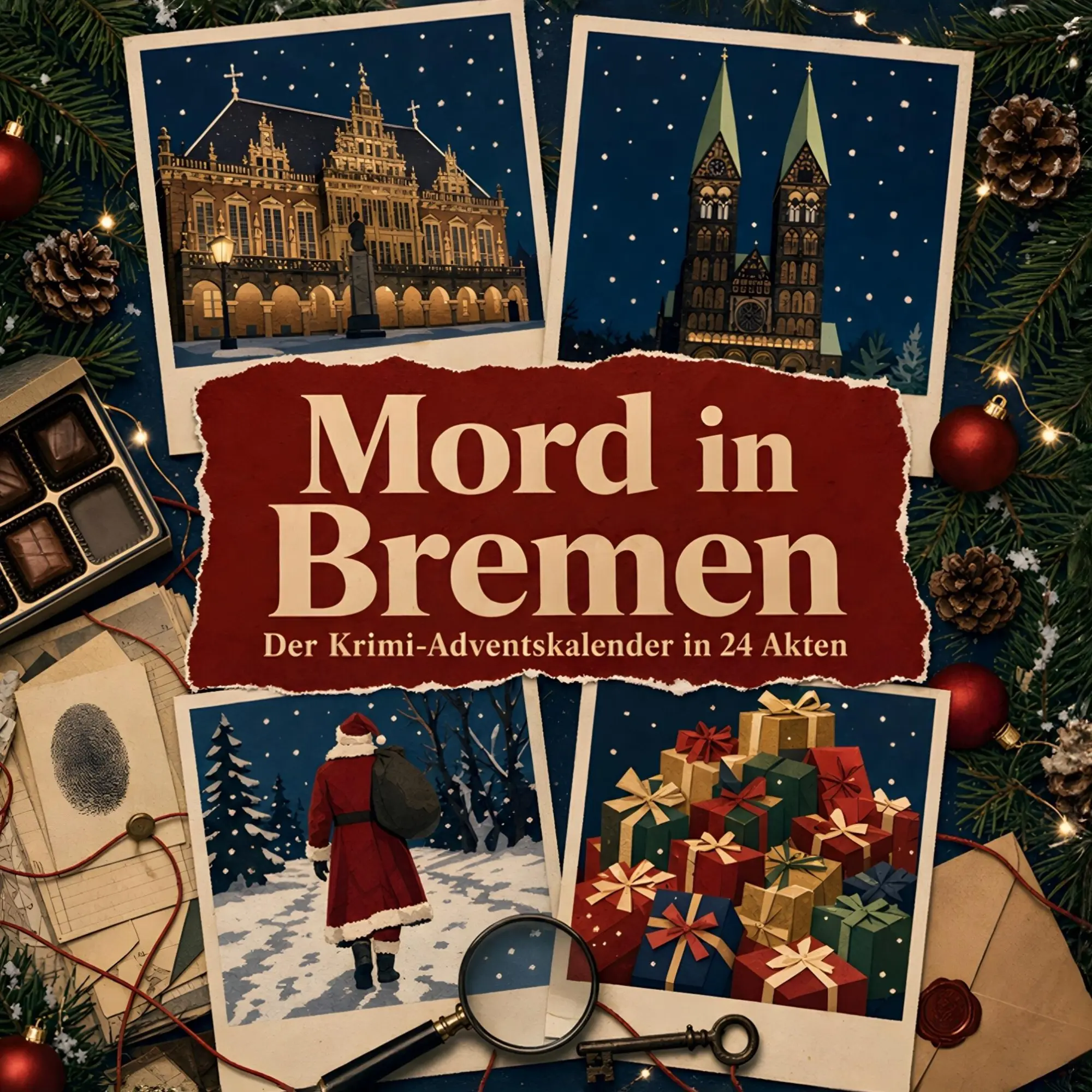 Cover: 9783696116088 | Mord in Bremen | Der Krimi-Adventskalender in 24 Akten | Jonas Schmidt