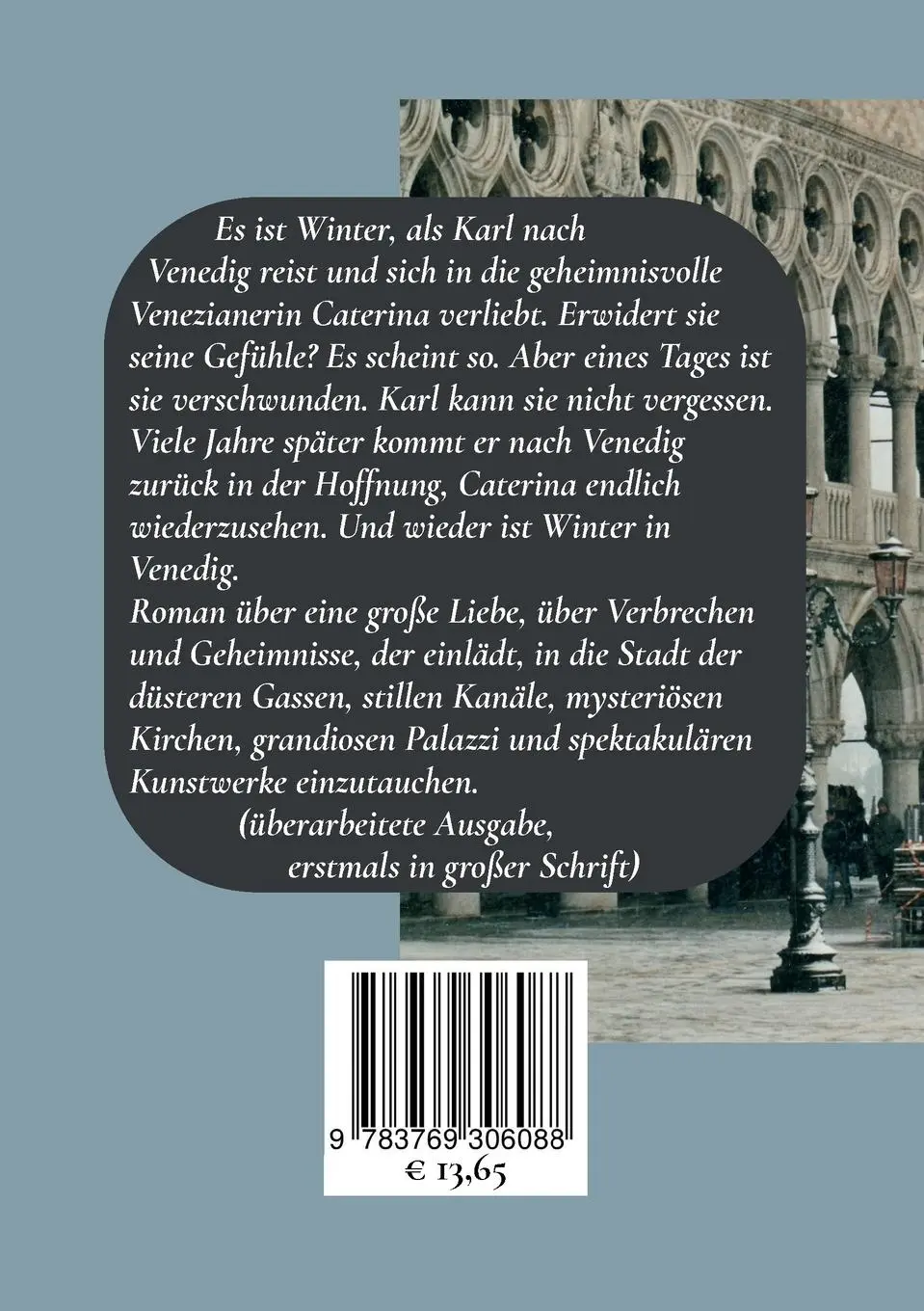 Rückseite: 9783769306088 | Dass du in Venedig wärst | Roman in großer Schrift | D. G. Ambronn