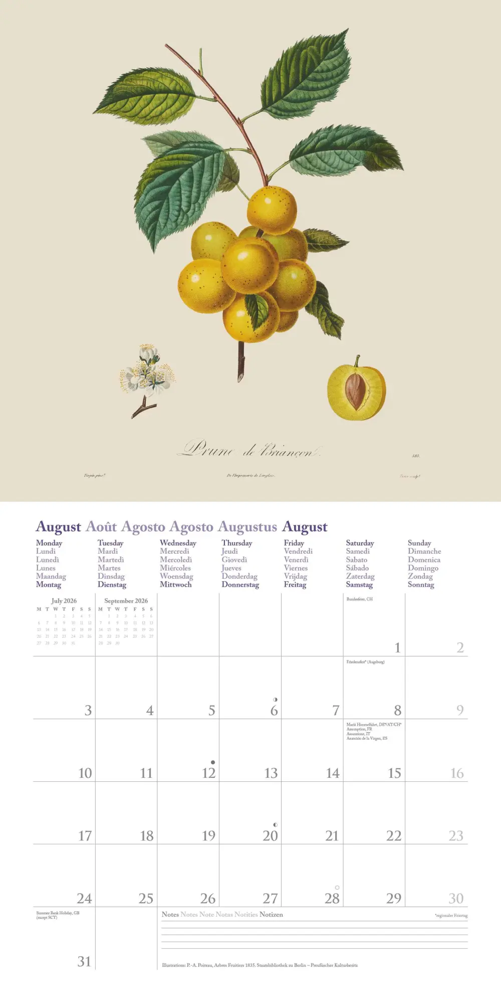 Bild: 4069095006188 | Fruits 2026 - Broschürenkalender - mit historischen Abbildungen...