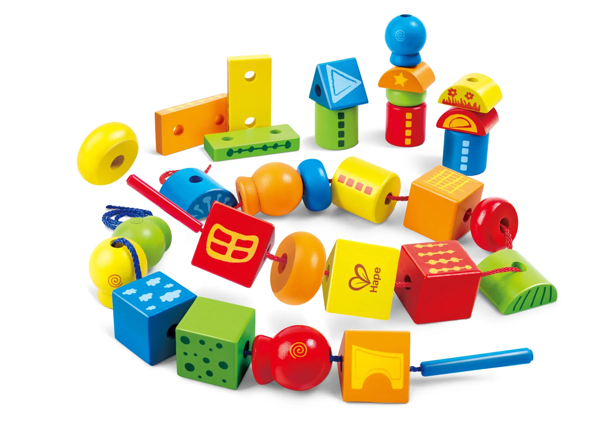 Bild: 6943478006188 | Hape - Fädelklötze | Toynamics Europe GmbH | Deutsch | 2025