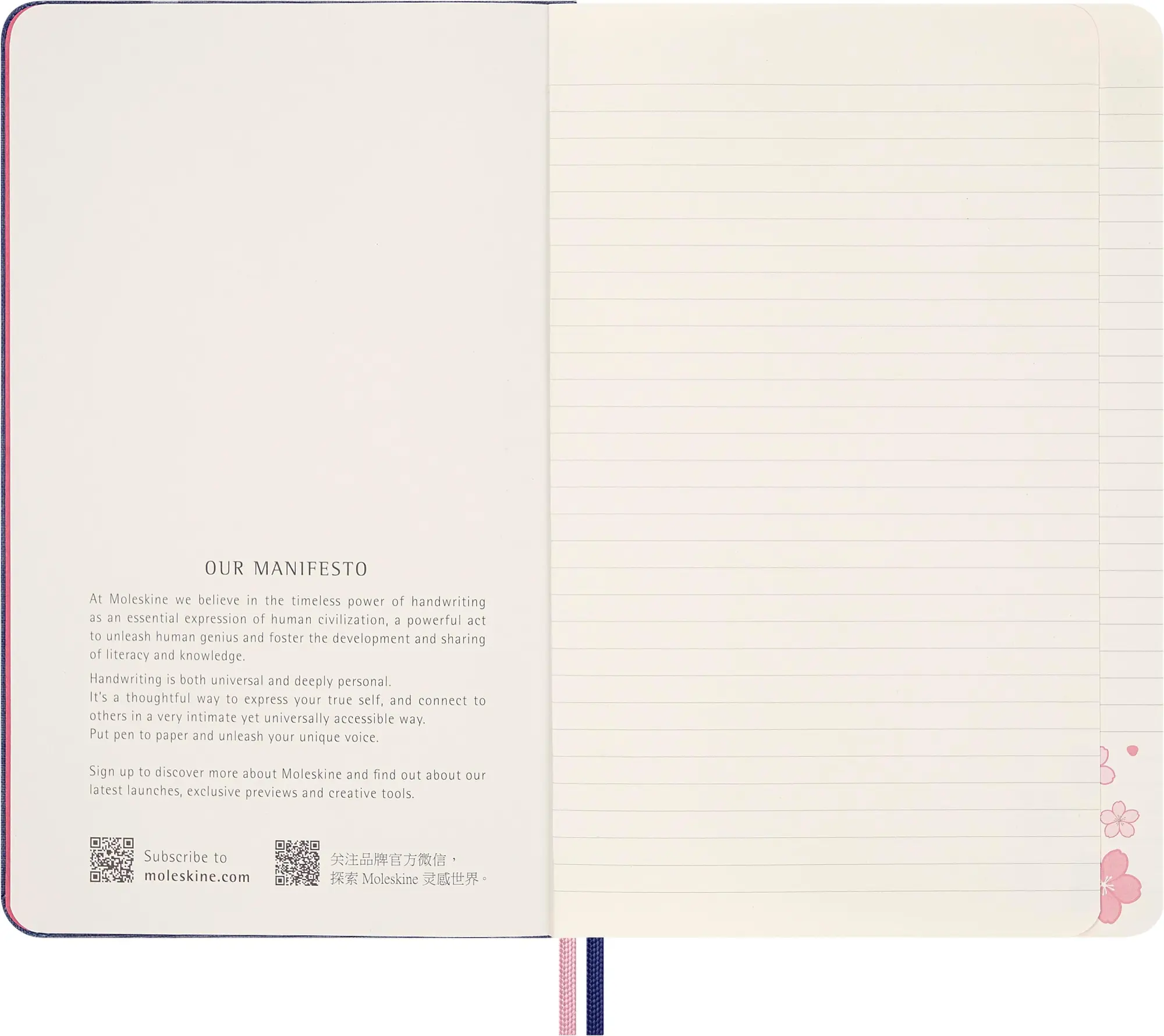 Bild: 8056999276188 | Moleskine Sakura Notizbuch limitiert L/A5, Geb liniert | Notizbuch