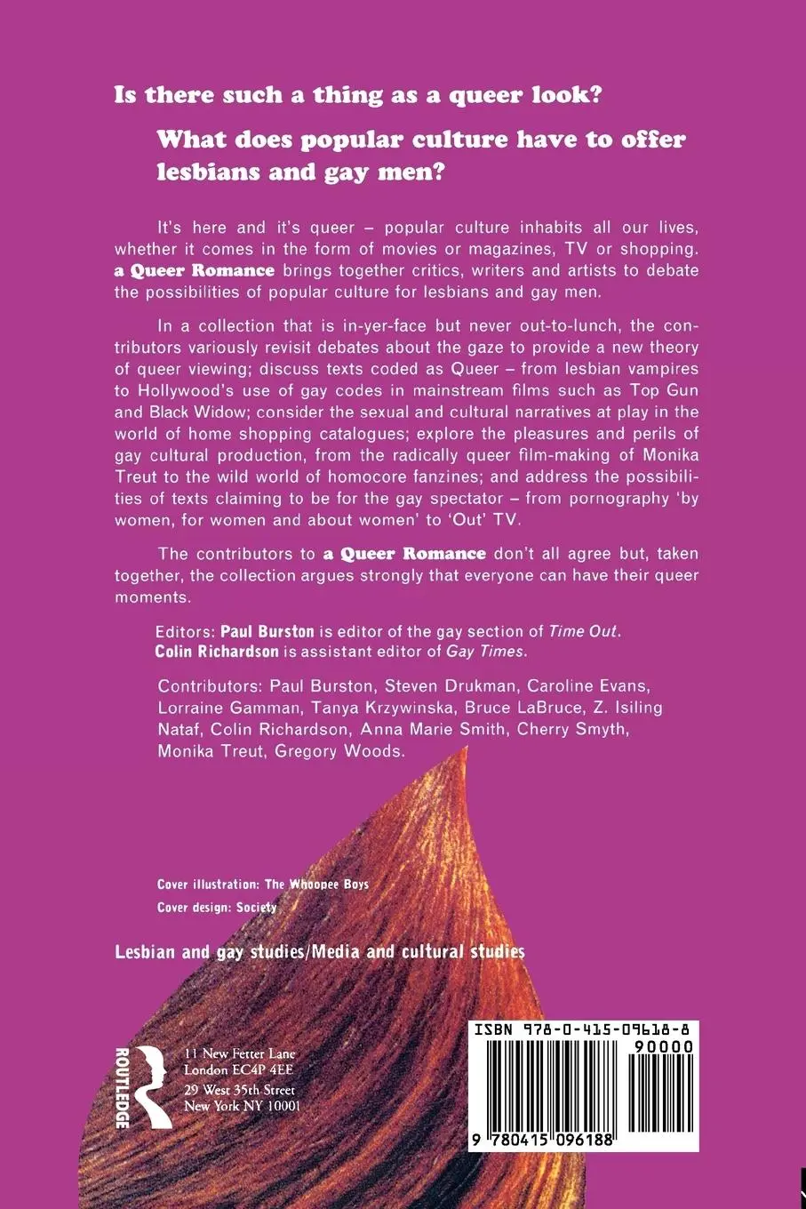 Rückseite: 9780415096188 | A Queer Romance | Lesbians, Gay Men and Popular Culture | Taschenbuch