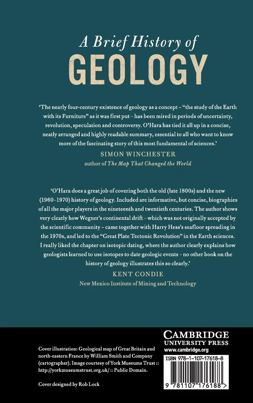 Rückseite: 9781107176188 | A Brief History of Geology | Kieran D. O'Hara | Buch | Englisch | 2019