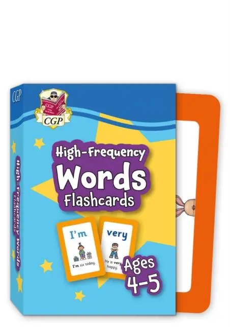 Cover: 9781789086188 | High-Frequency Words Flashcards for Ages 4-5 (Reception) | Cgp Books