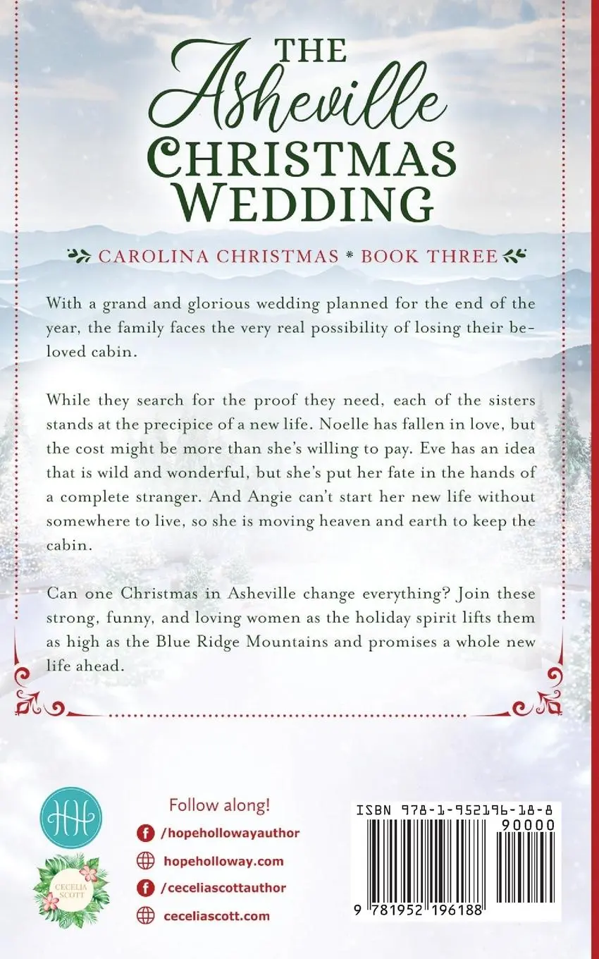 Rückseite: 9781952196188 | The Asheville Christmas Wedding | Hope Holloway (u. a.) | Taschenbuch