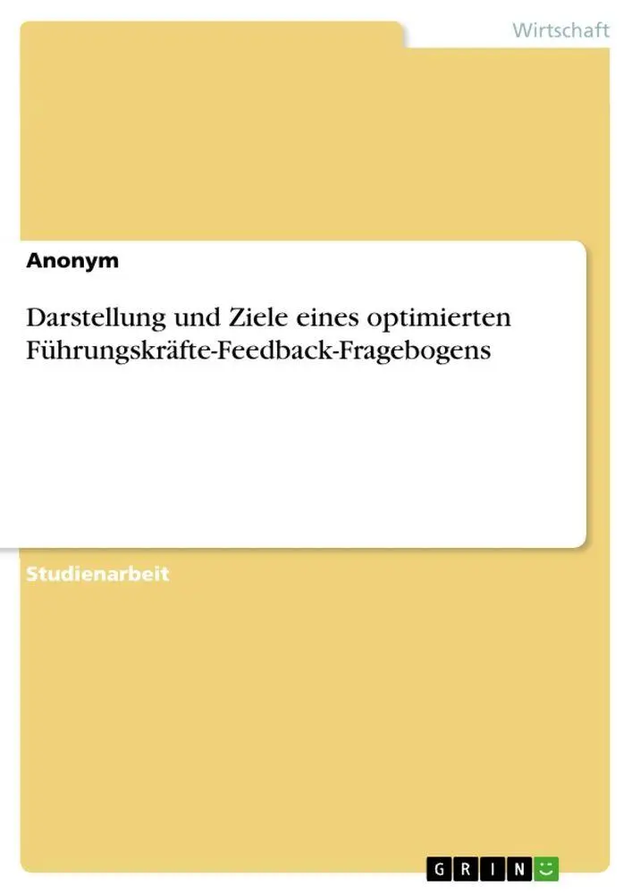 Cover: 9783346566188 | Darstellung und Ziele eines optimierten...
