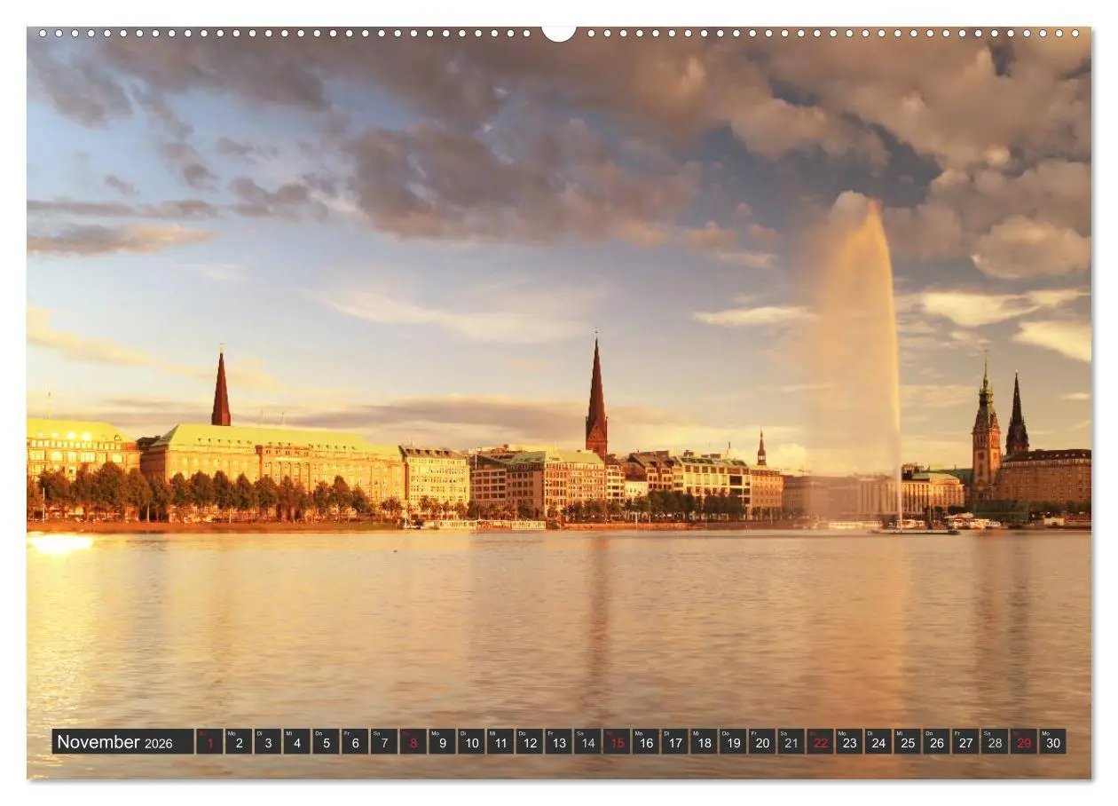 Bild: 9783516226188 | Stadt Hamburg (hochwertiger Premium Wandkalender 2026 DIN A2 quer),...