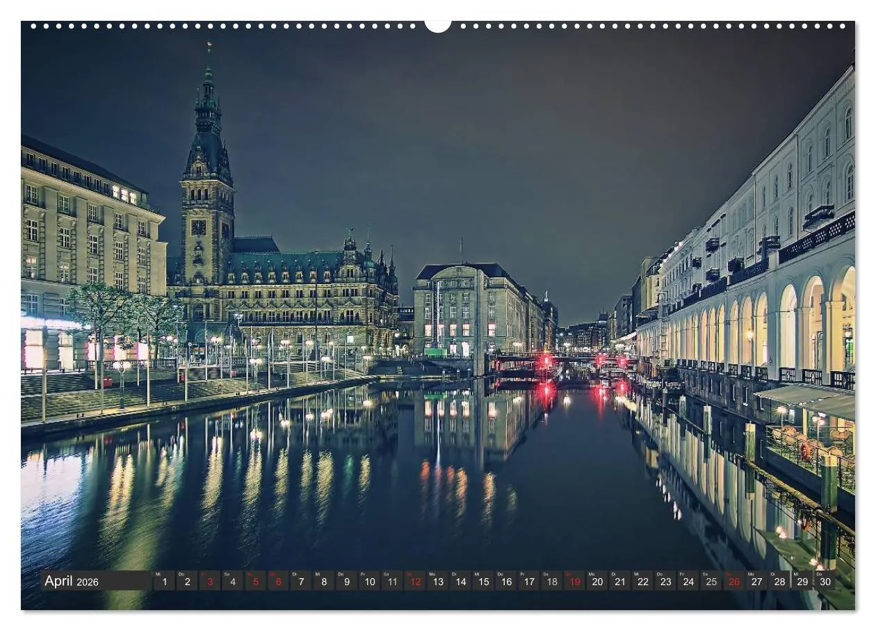 Bild: 9783516226188 | Stadt Hamburg (hochwertiger Premium Wandkalender 2026 DIN A2 quer),...