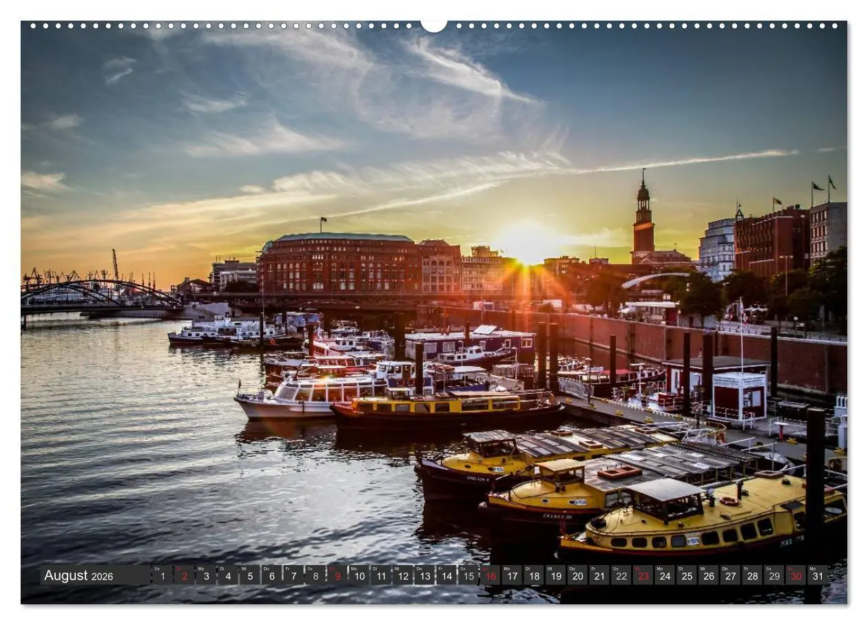 Bild: 9783516226188 | Stadt Hamburg (hochwertiger Premium Wandkalender 2026 DIN A2 quer),...