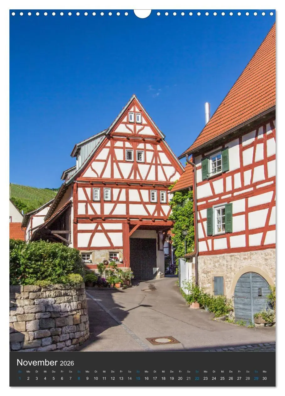Bild: 9783516466188 | Strümpfelbach - Fachwerkhäuser (Wandkalender 2026 DIN A3 hoch),...