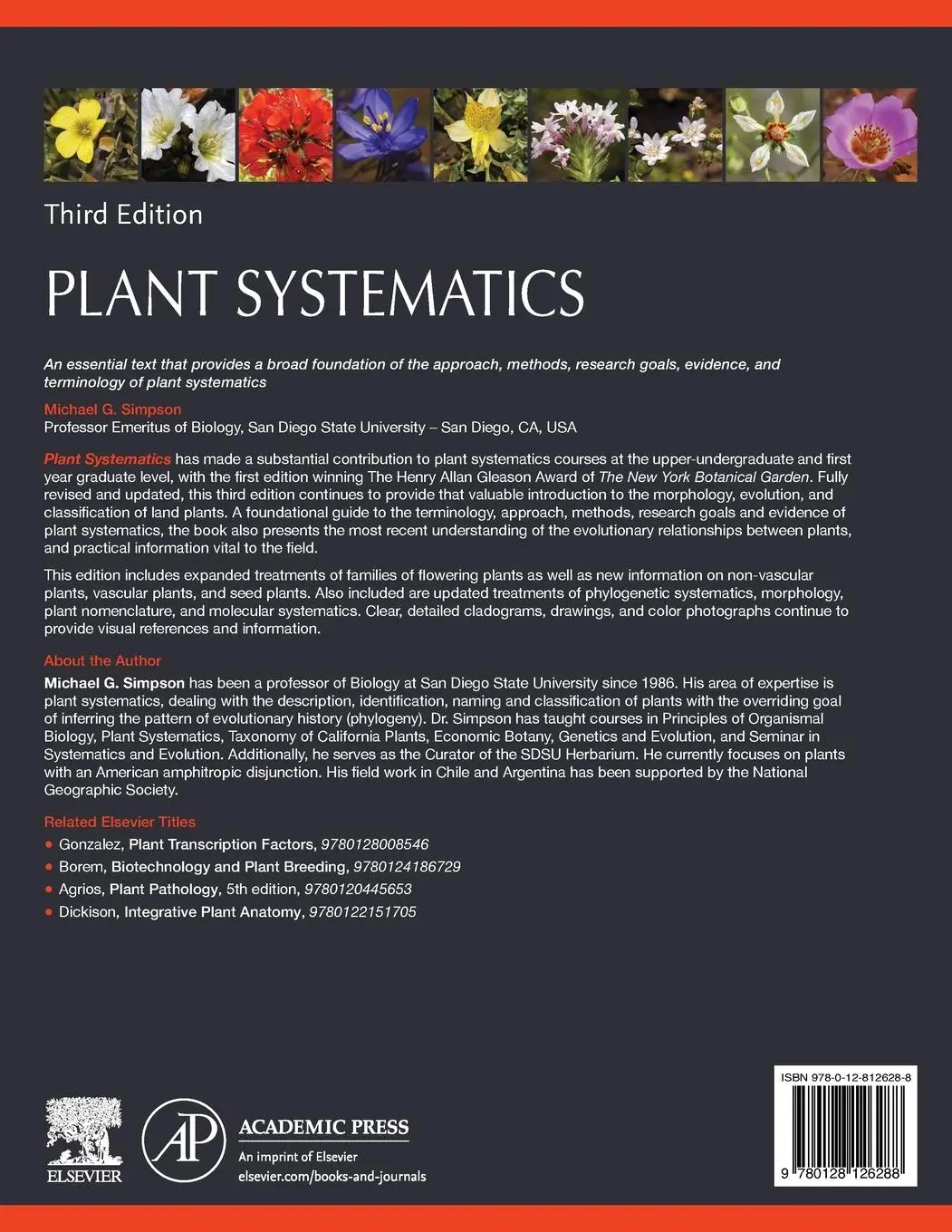 Rückseite: 9780128126288 | Plant Systematics | Michael G. Simpson | Taschenbuch | Englisch | 2019