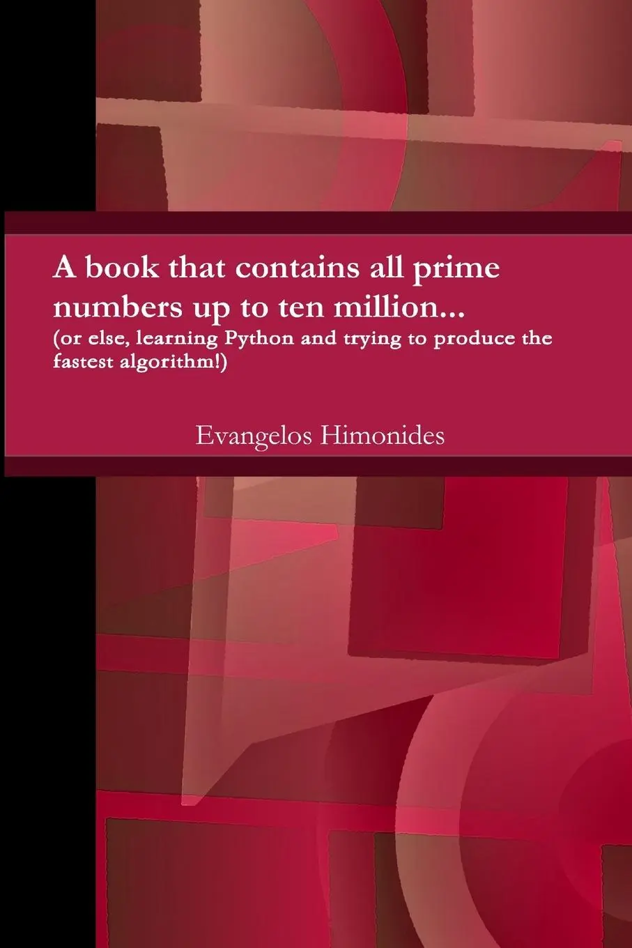 Cover: 9781446126288 | primes to ten million... | Evangelos Himonides | Taschenbuch | 2016