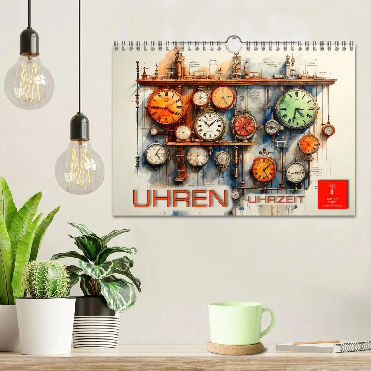 Bild: 9783457366288 | Uhren Uhrzeit (Wandkalender 2026 DIN A4 quer), CALVENDO Monatskalender