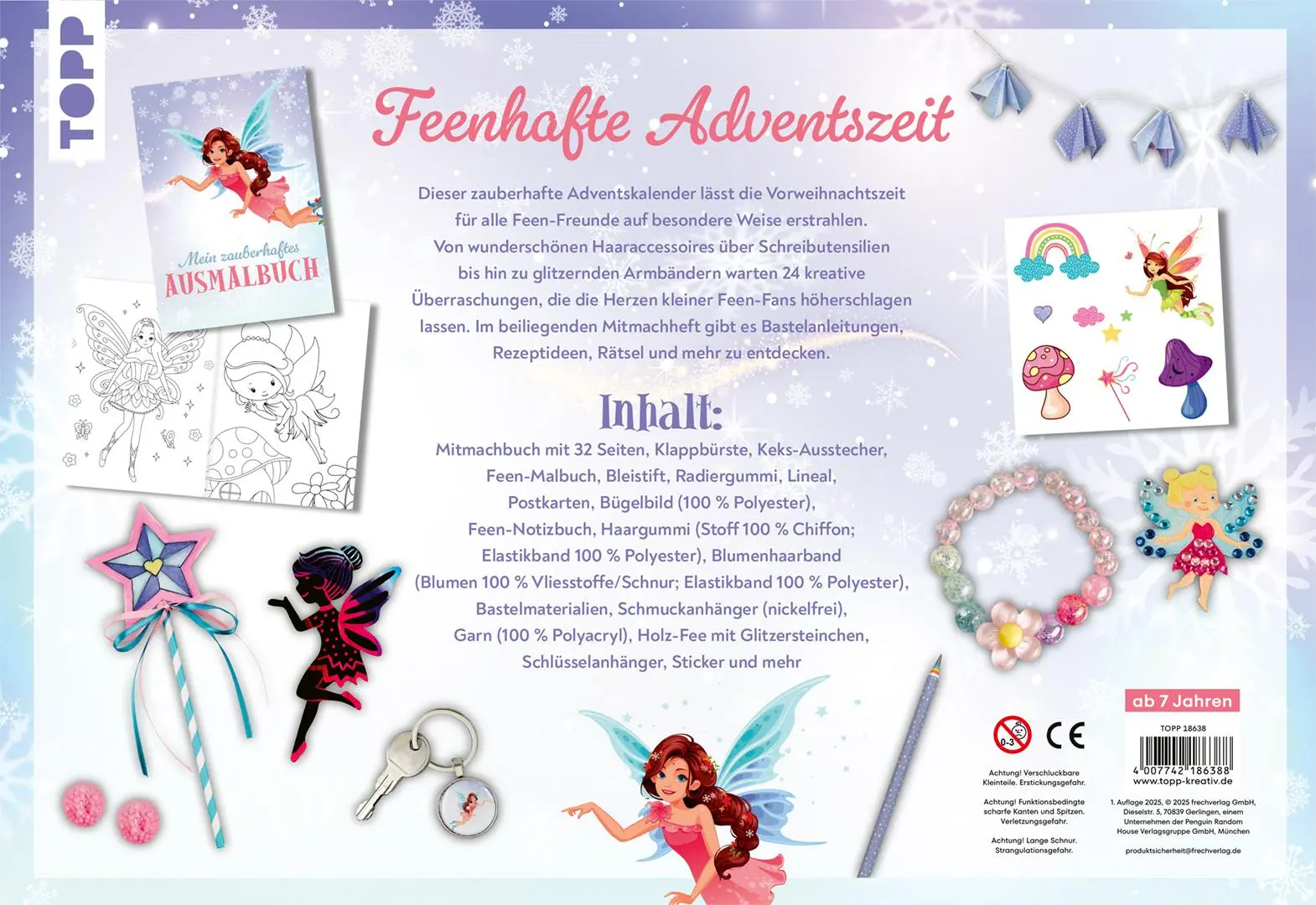 Bild: 4007742186388 | Zauberhafter Feen-Adventskalender. 24 Überraschungen für Feen-Fans