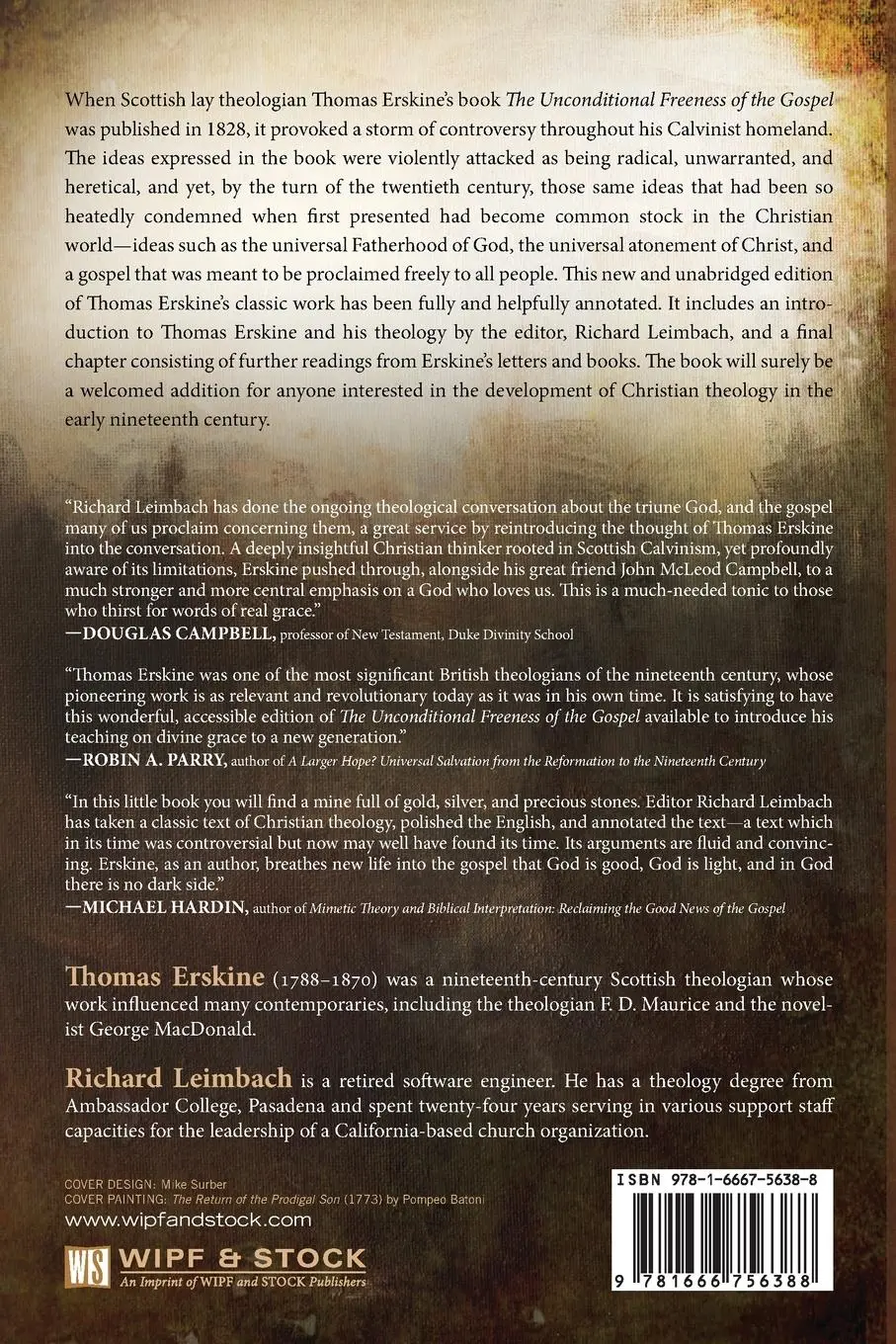 Rückseite: 9781666756388 | The Unconditional Freeness of the Gospel | Thomas Esq Erskine | Buch