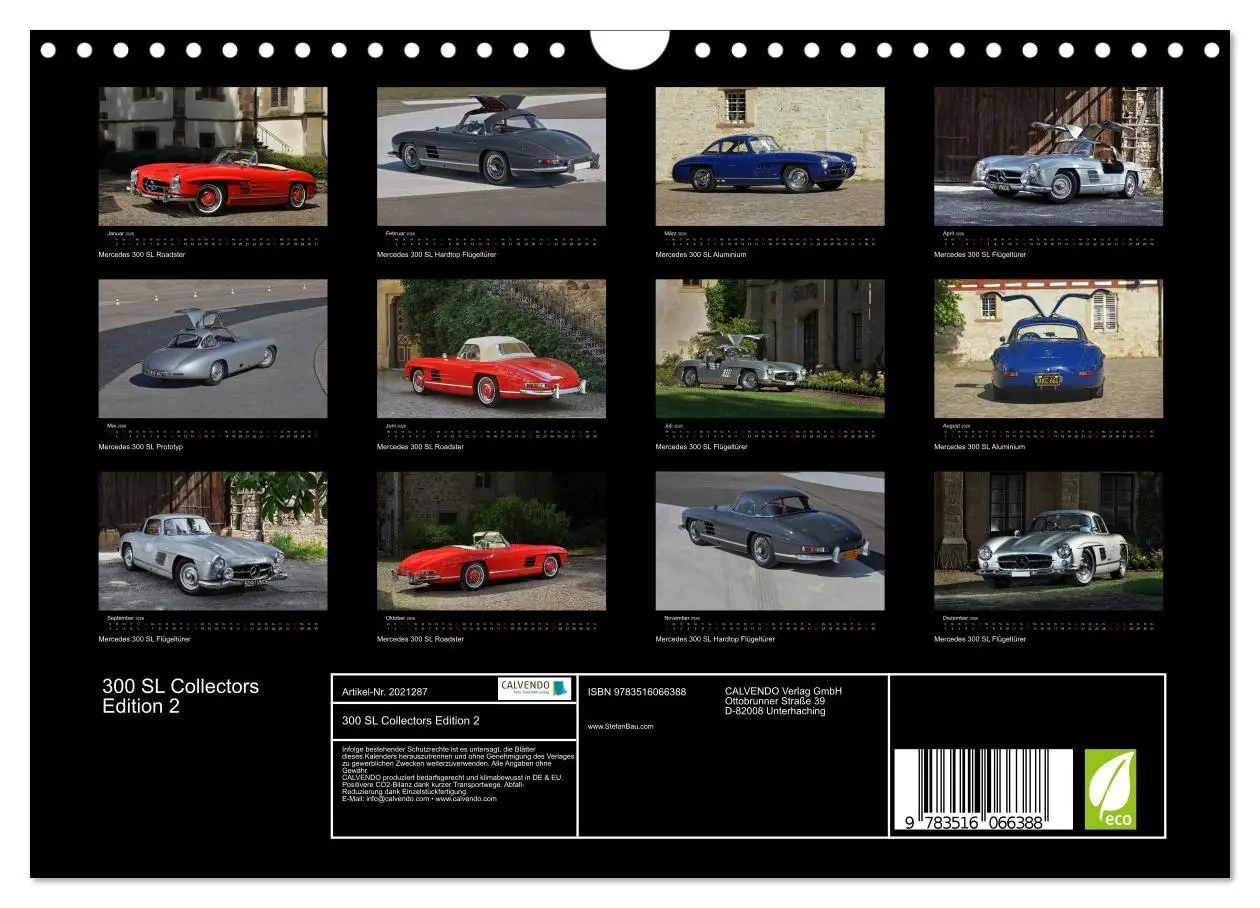 Bild: 9783516066388 | 300 SL Collectors Edition 2 (Wandkalender 2026 DIN A4 quer),...