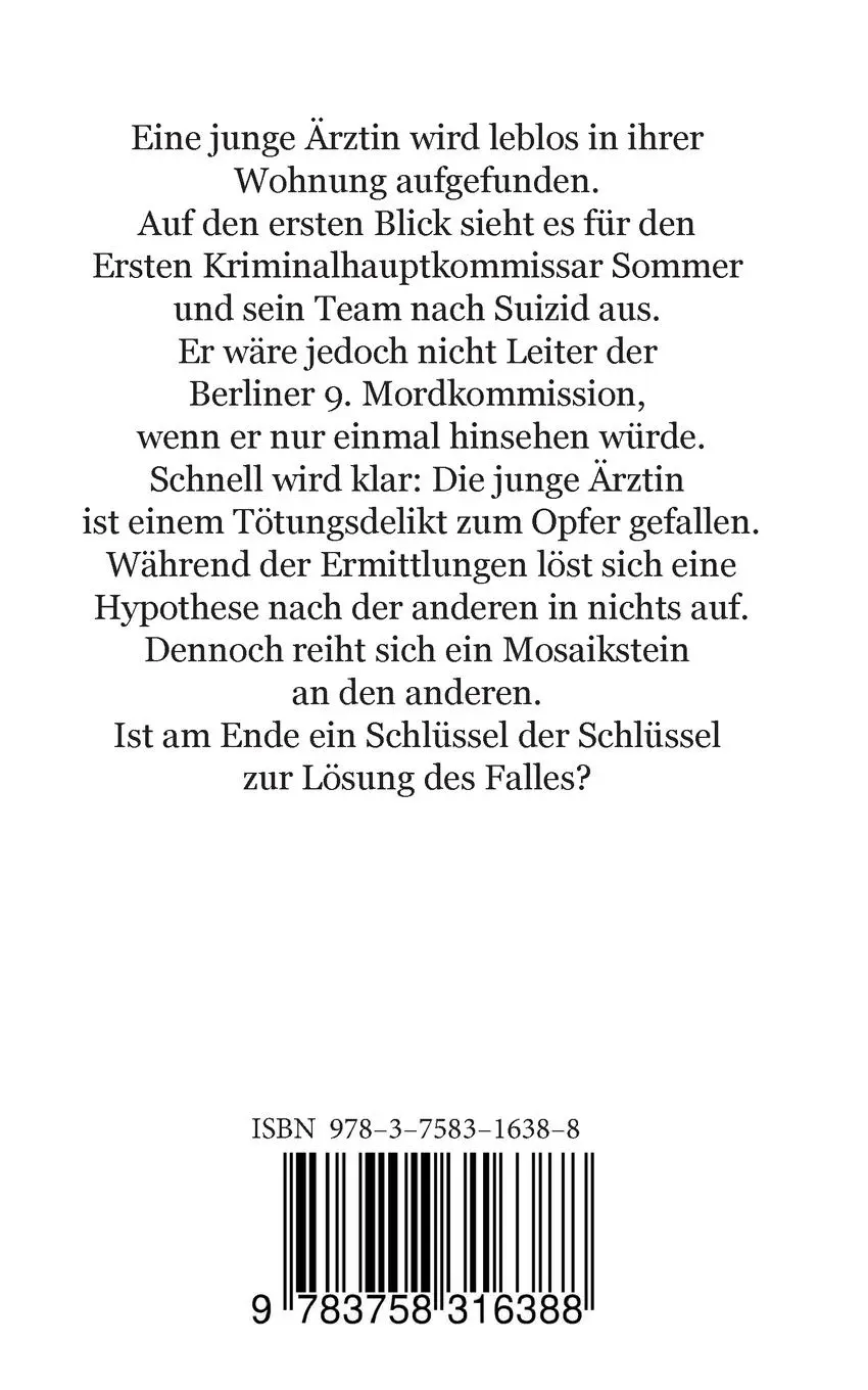Rückseite: 9783758316388 | Hinter der Fassade ... | Kriminalroman | Günter Rösel | Taschenbuch