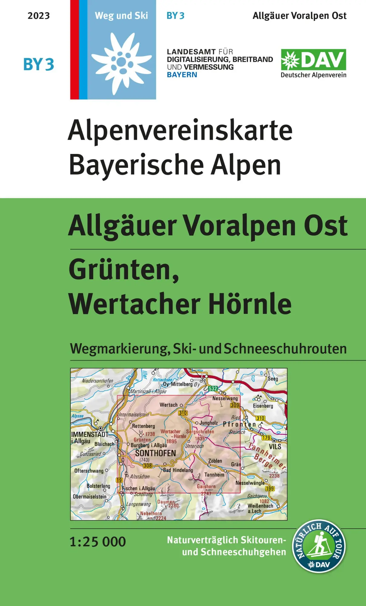Cover: 9783948256388 | Allgäuer Voralpen Ost, Grünten, Wertacher Hörnle | (Land-)Karte | 2023