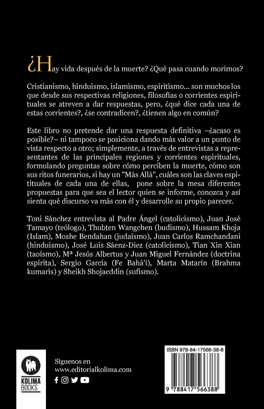 Rückseite: 9788417566388 | Morir, el último tabú | Toni Sánchez | Taschenbuch | Spanisch | 2023