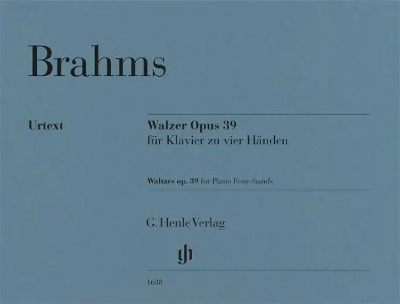 Cover: 9790201816388 | Brahms, Johannes - Walzer op. 39 | Instrumentation: Piano, 4-hands