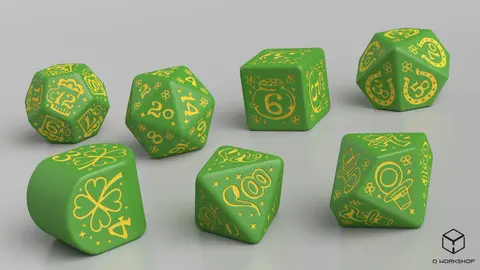 Cover: 5907699496488 | St. Patrick Dice Set: The Lucky Charm | Q-Workshop | EAN 5907699496488
