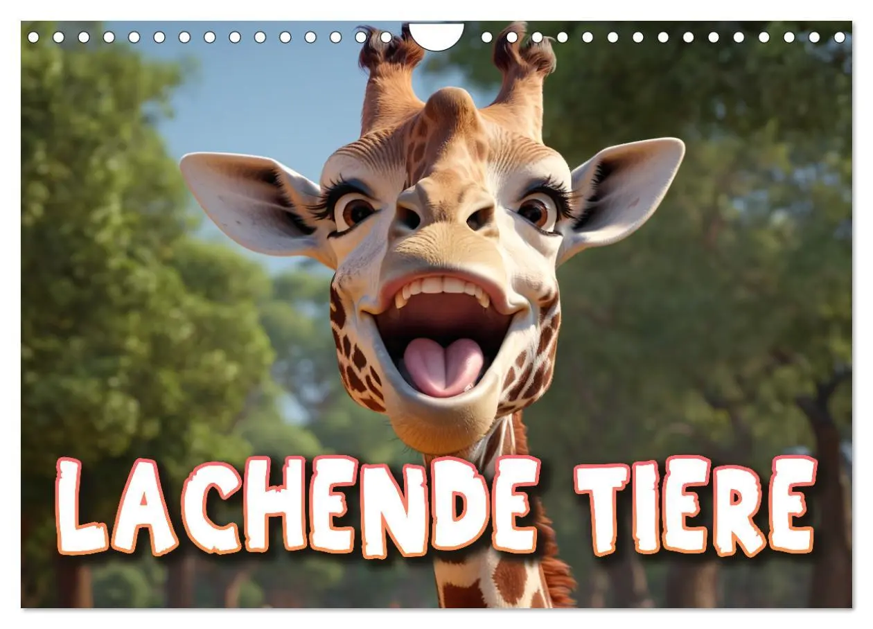 Cover: 9783457346488 | Lachende Tiere (Wandkalender 2026 DIN A4 quer), CALVENDO...