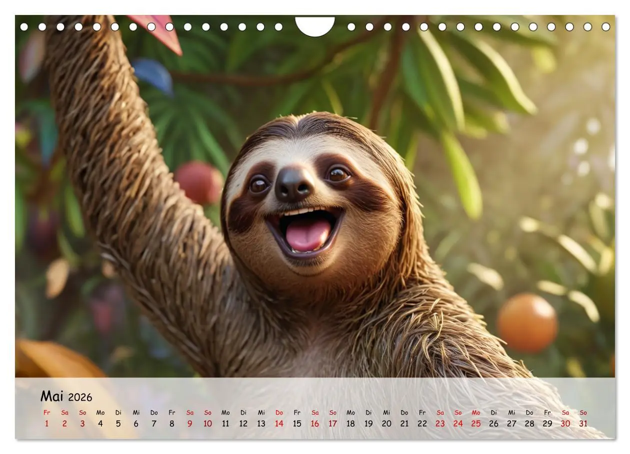 Bild: 9783457346488 | Lachende Tiere (Wandkalender 2026 DIN A4 quer), CALVENDO...