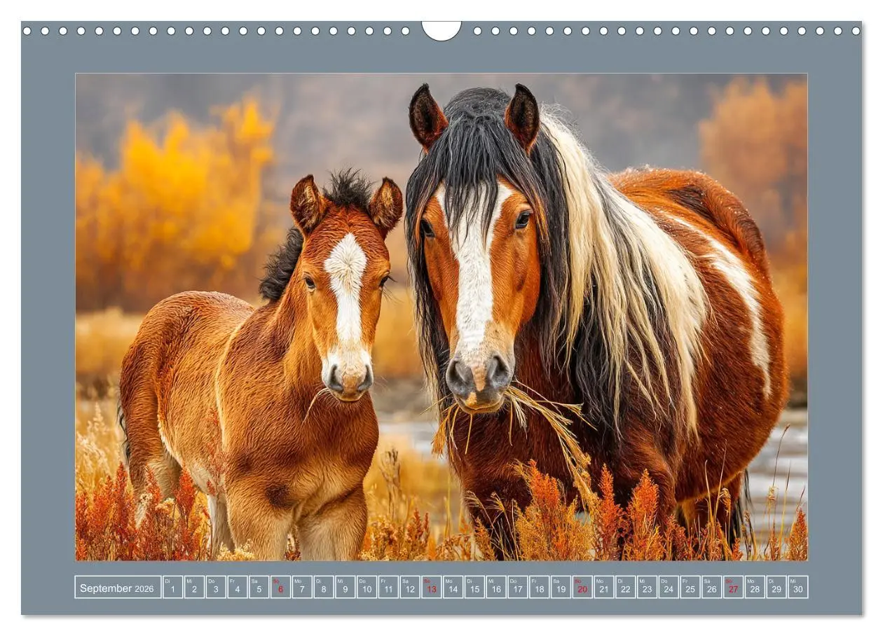 Bild: 9783457416488 | Mustangs. Pferde in ihrer wildesten Schönheit (Wandkalender 2026...