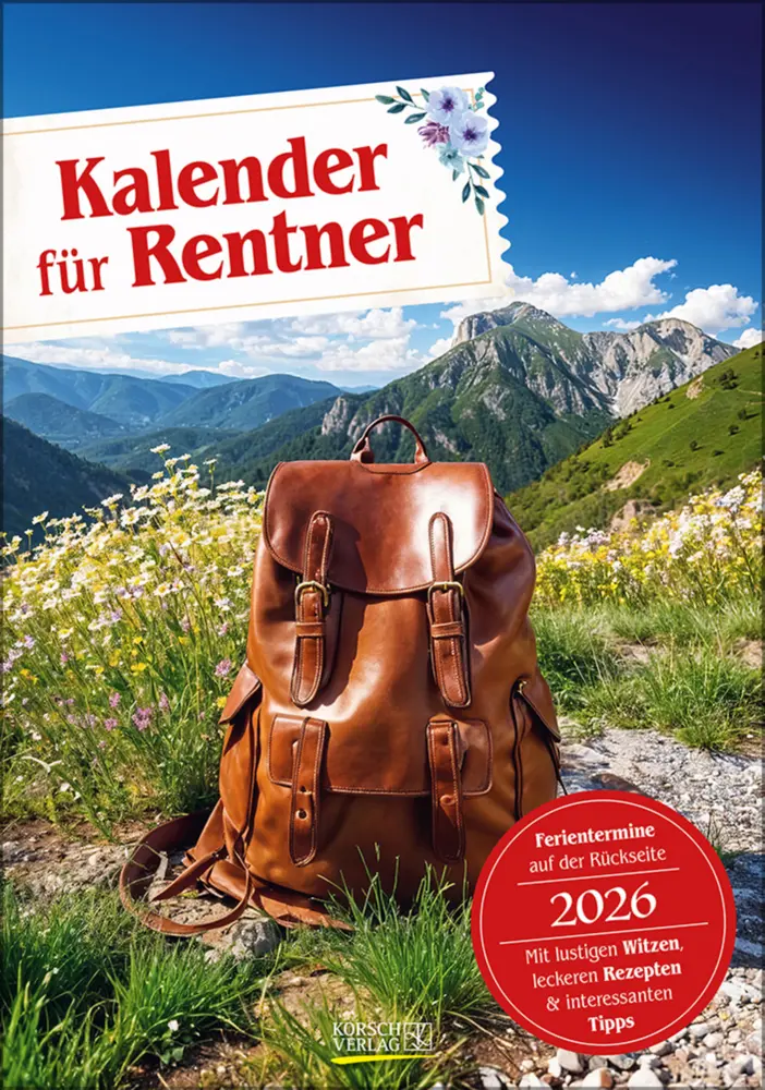 Cover: 9783731886488 | Kalender für Rentner 2026 | Verlag Korsch | Kalender | Spiralbindung